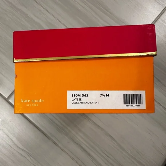 Kate Spade Laylee Pumps, Grey Patent Leather, 7.5 - Picture 5 of 5